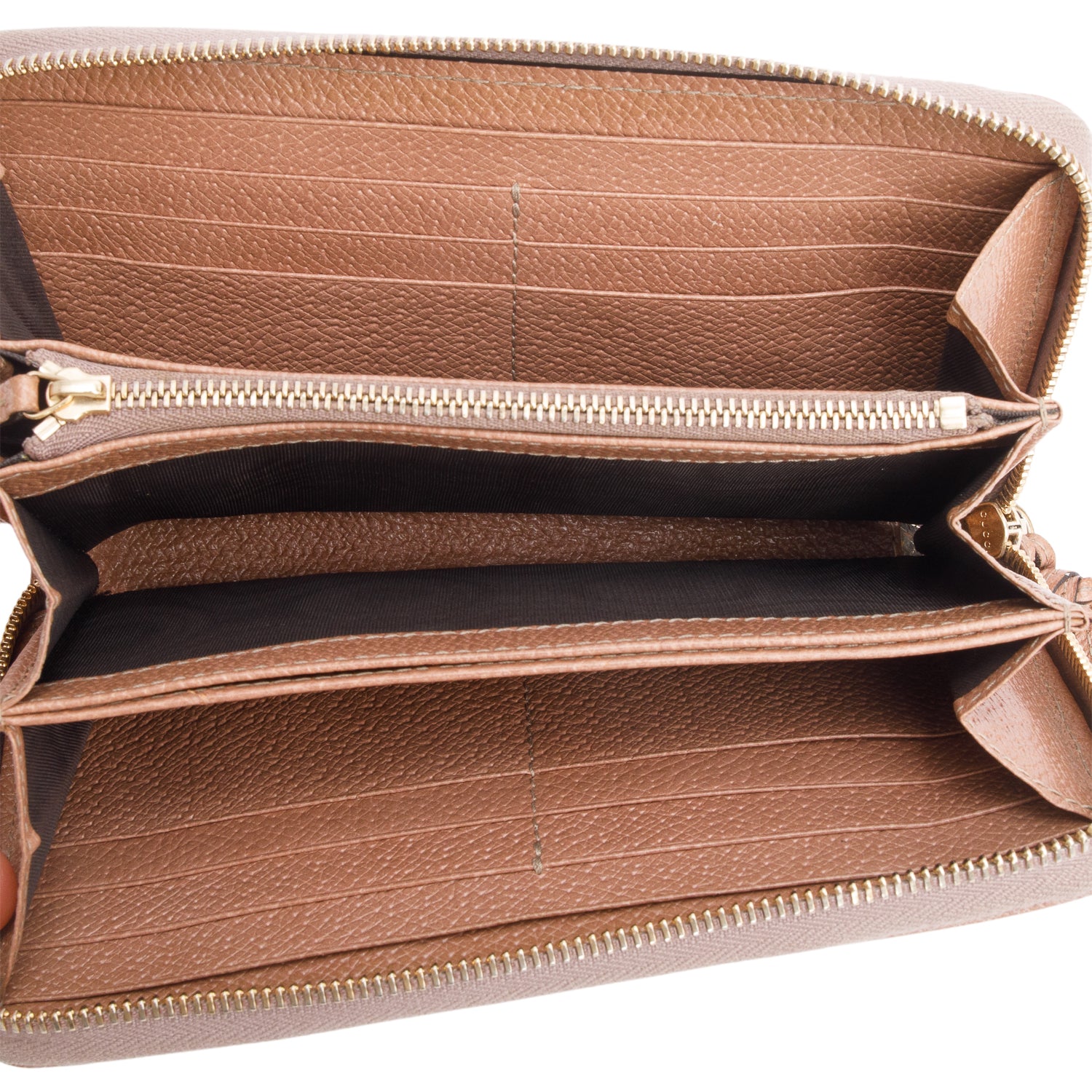 Gucci Monogram Bree Zip Around Wallet