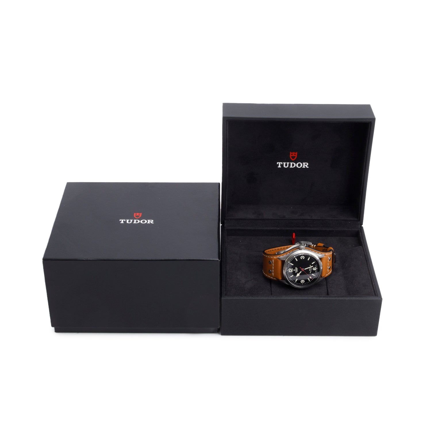 Tudor Stainless Steel Heritage Ranger 41 MM Automatic Watch Black Dial 79910 w/ Box & Receipt