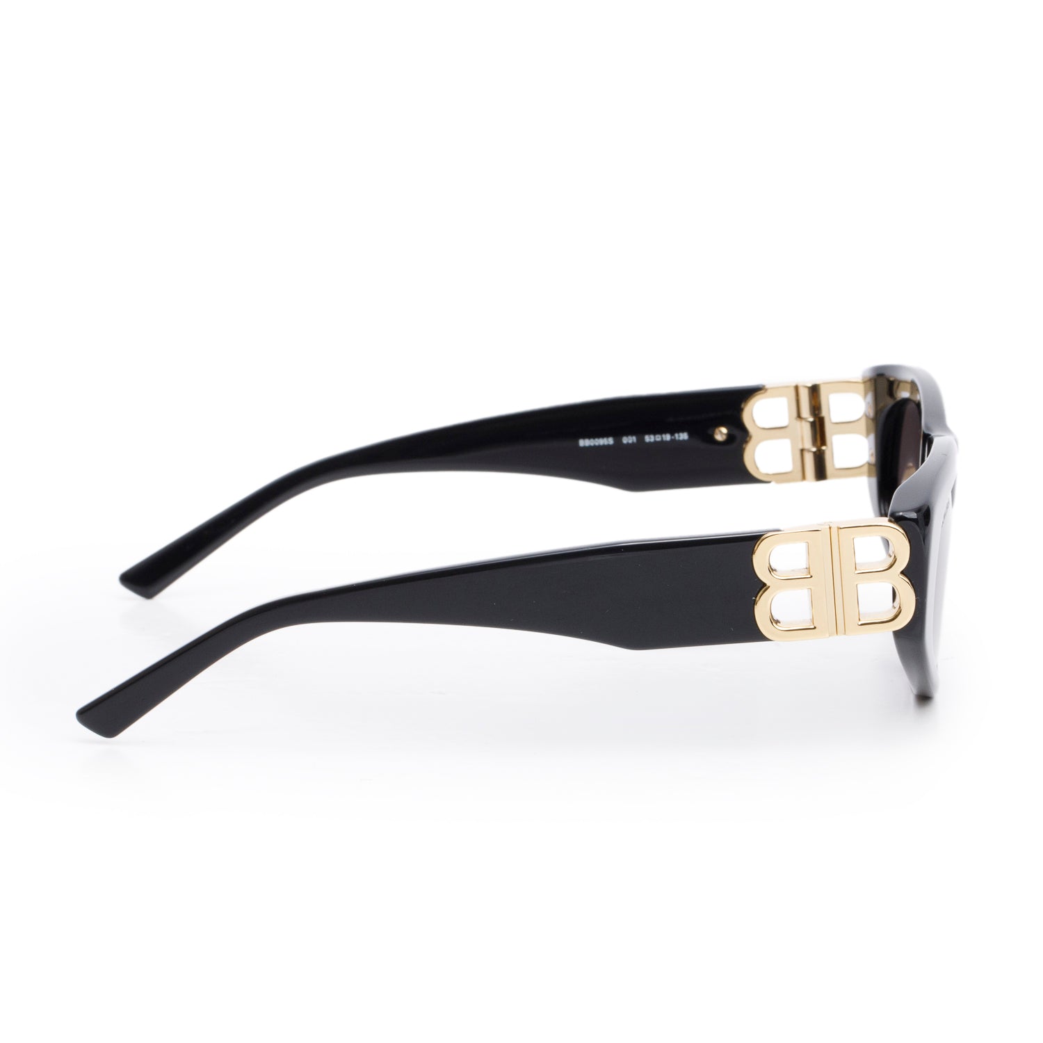 Balenciaga BB0095S Black Acetate Dynasty D-Frame Sunglasses