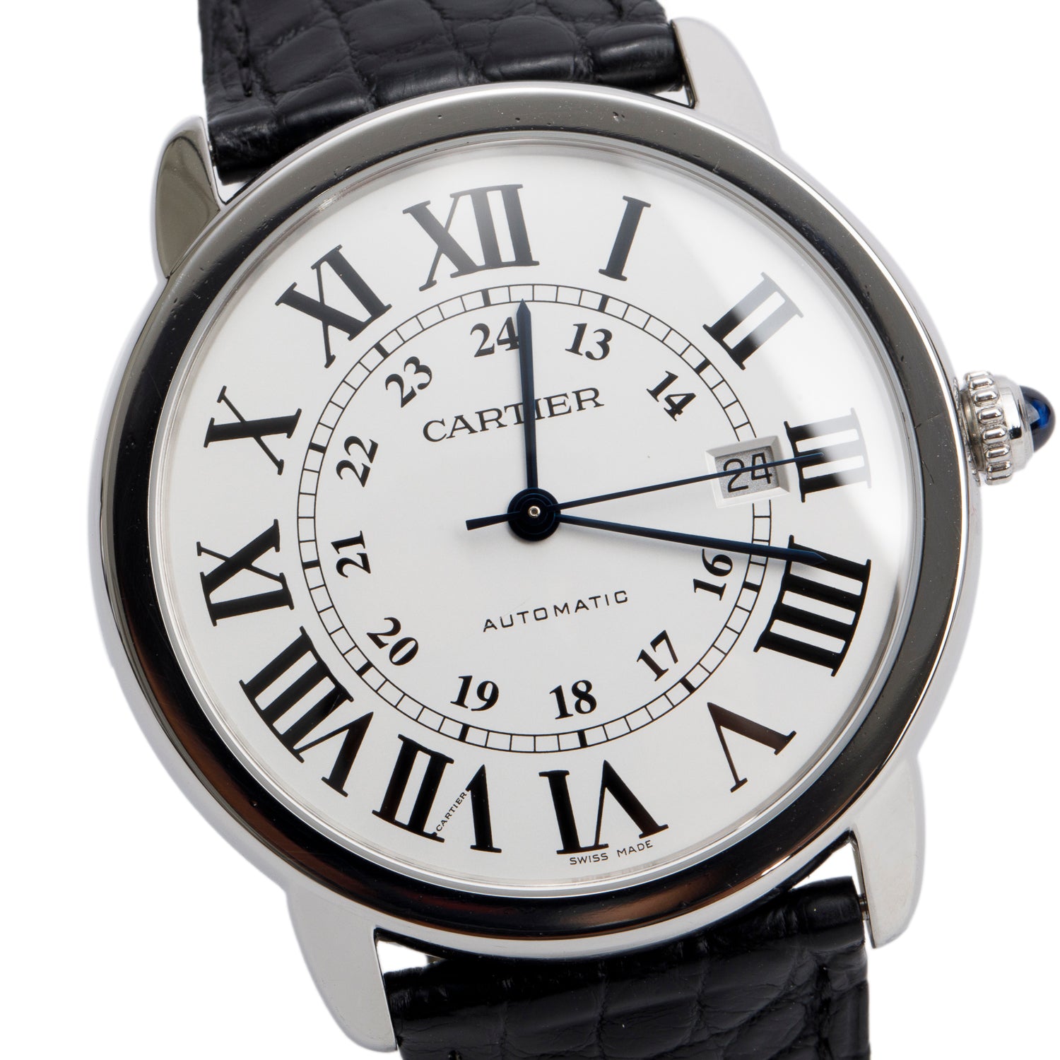 Cartier Stainless Steel Ronde Solo XL 42 MM Automatic Watch 3802