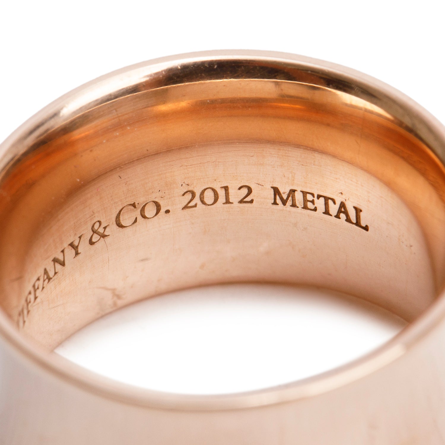 Tiffany & Co. Rubedo Metal 1837 Wide Ring, Size 6