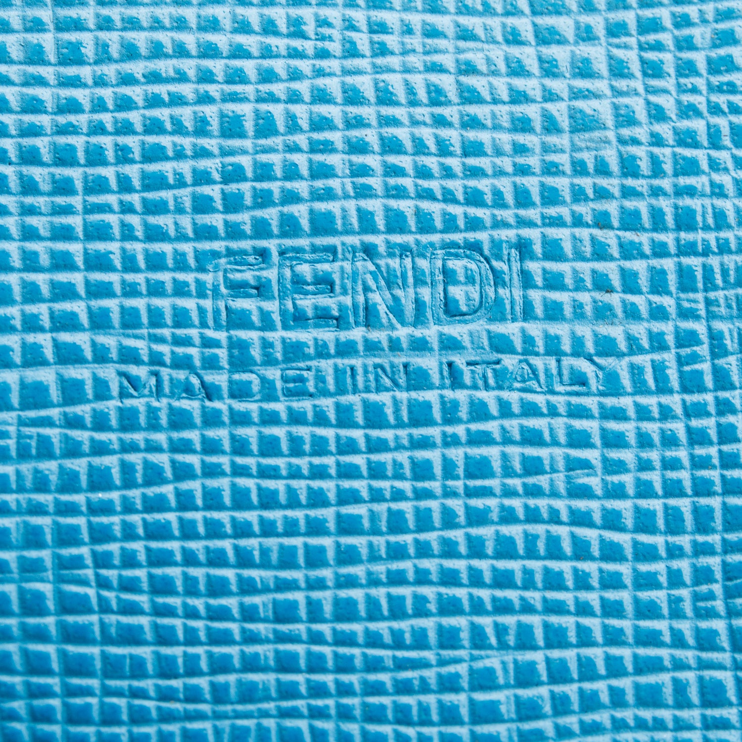 Fendi Grey Vitello Elite QuTweet Compact Wallet