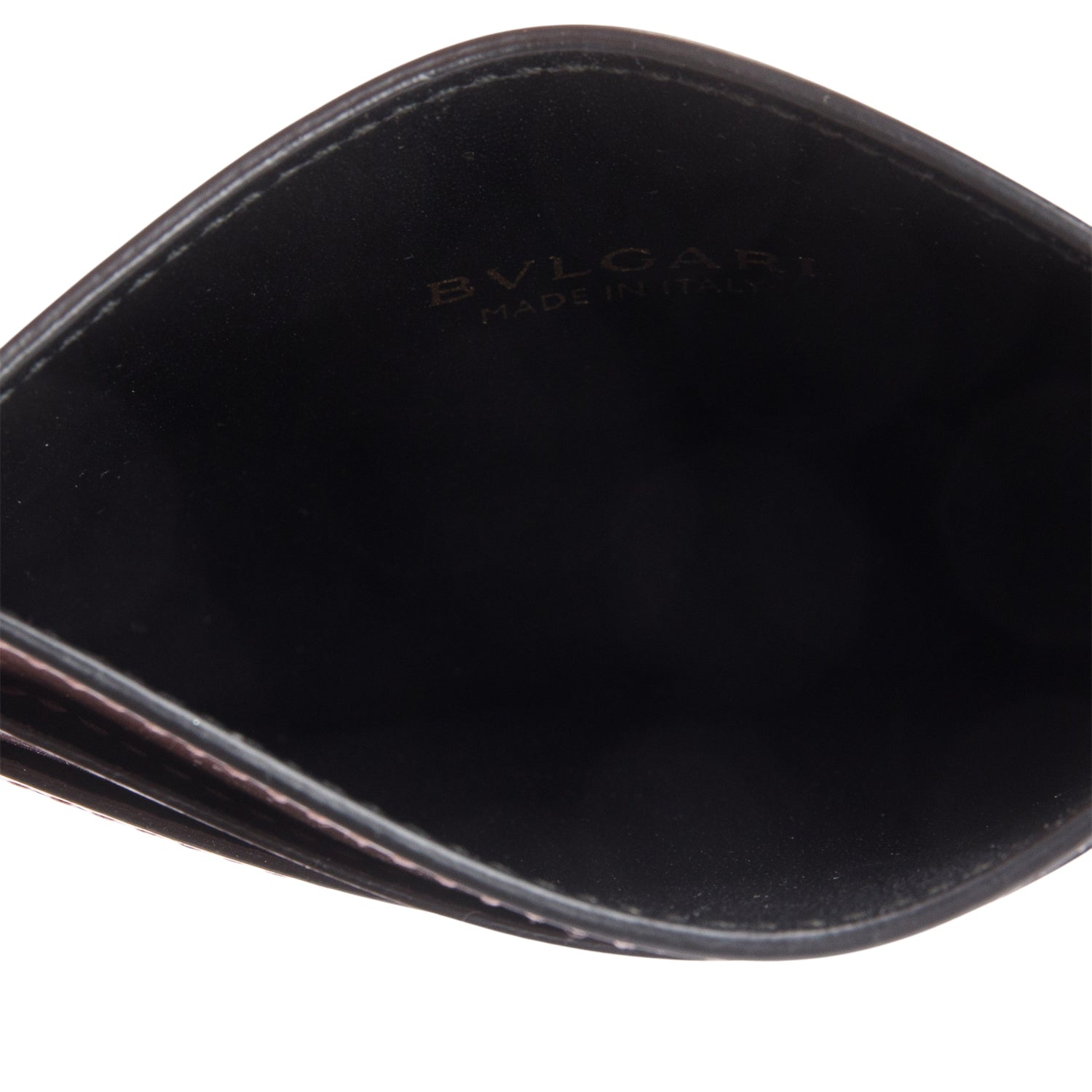 Bvlgari Pink Patent Leather Serpenti Forever Card Holder