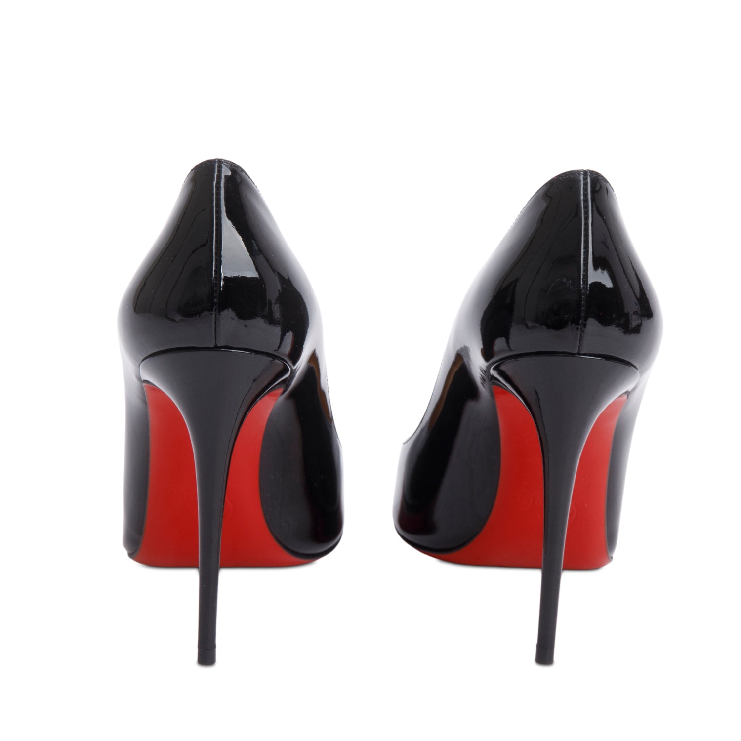 Christian Louboutin Black Patent Leather So Kate 120 Pumps, Size 37