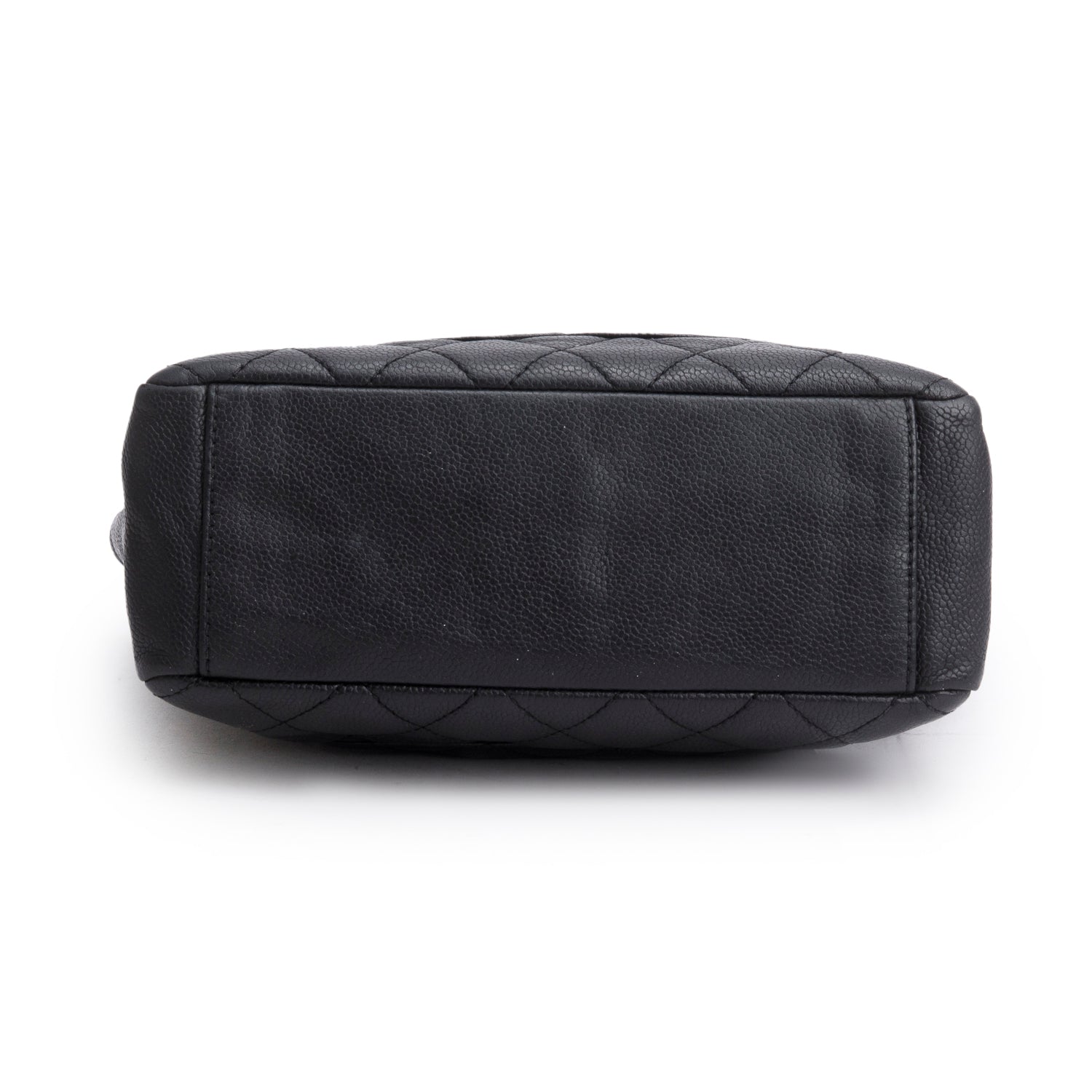 Chanel Black Caviar Quilted Petite Shopping Tote PST
