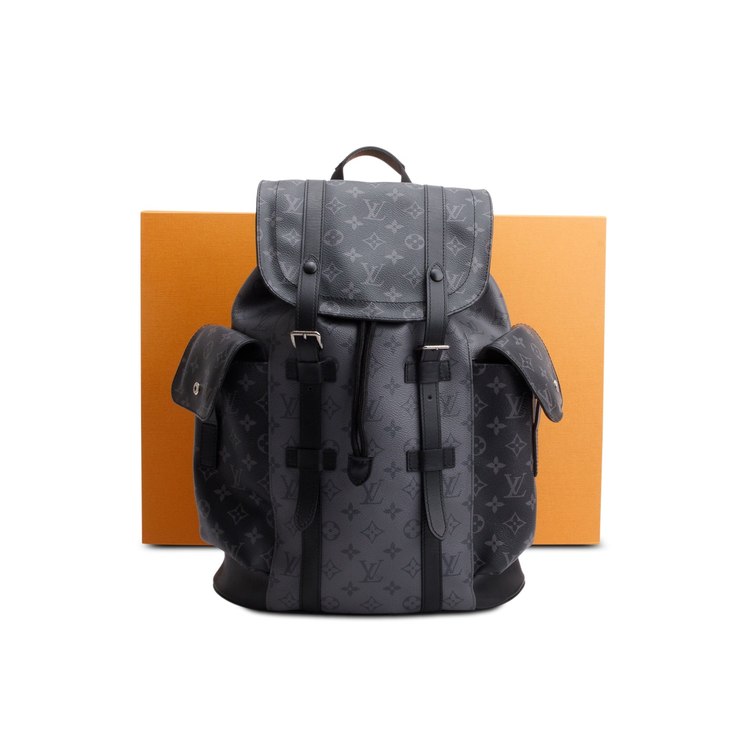 Louis Vuitton Monogram Eclipse Reverse Christopher MM Backpack w/ Box