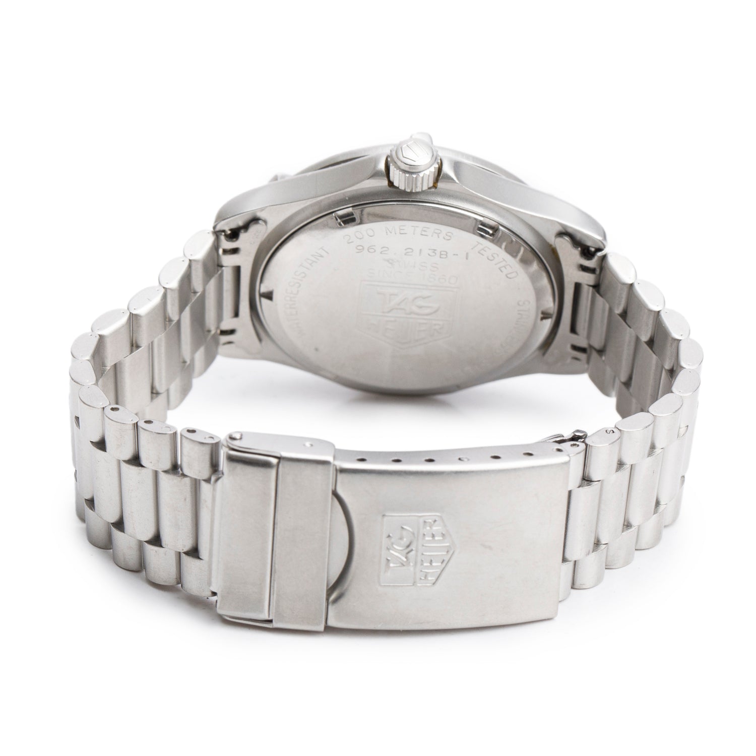 Tag Heuer Vintage Stainless Steel 2000 Series Professional 34 MM Quartz Watch Silver Dial w/ Box