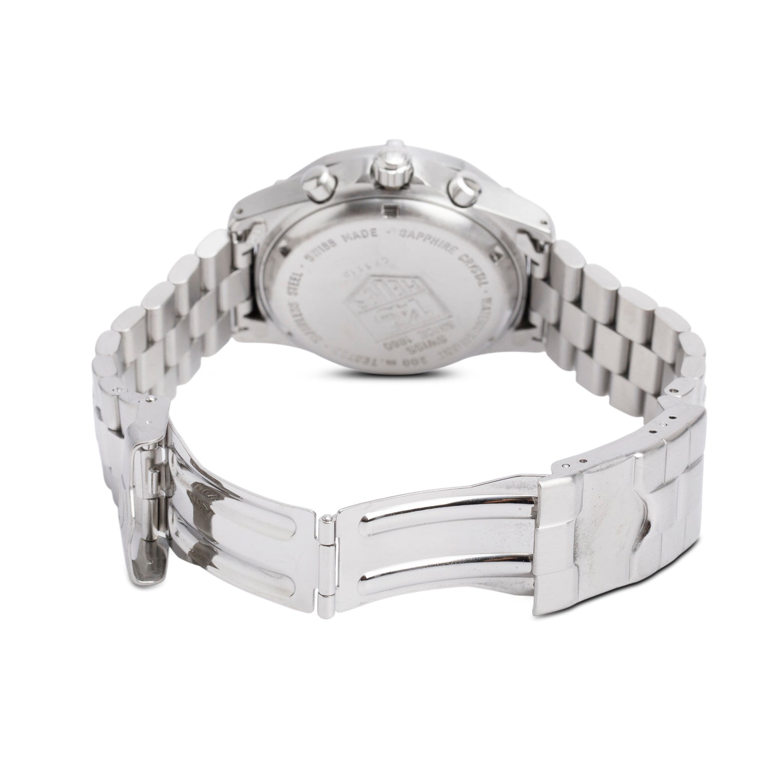 Tag Heuer Vintage Stainless Steel Searacer Professional 2000 38 MM Chronograph Quartz Watch White Dial w/ Box & Papers