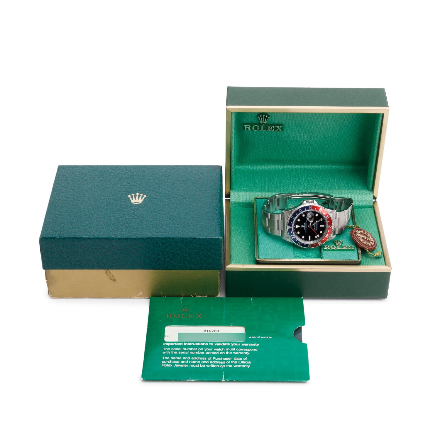 Rolex Stainless Steel GMT-Master Pepsi 40 MM Automatic Watch 16700 w/ Box & Papers