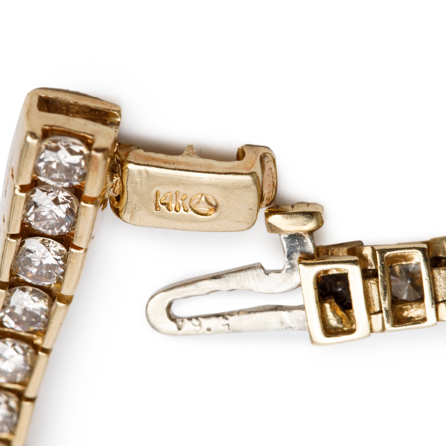 14k Yellow Gold 6.16 tcw. Diamond Tennis Bracelet