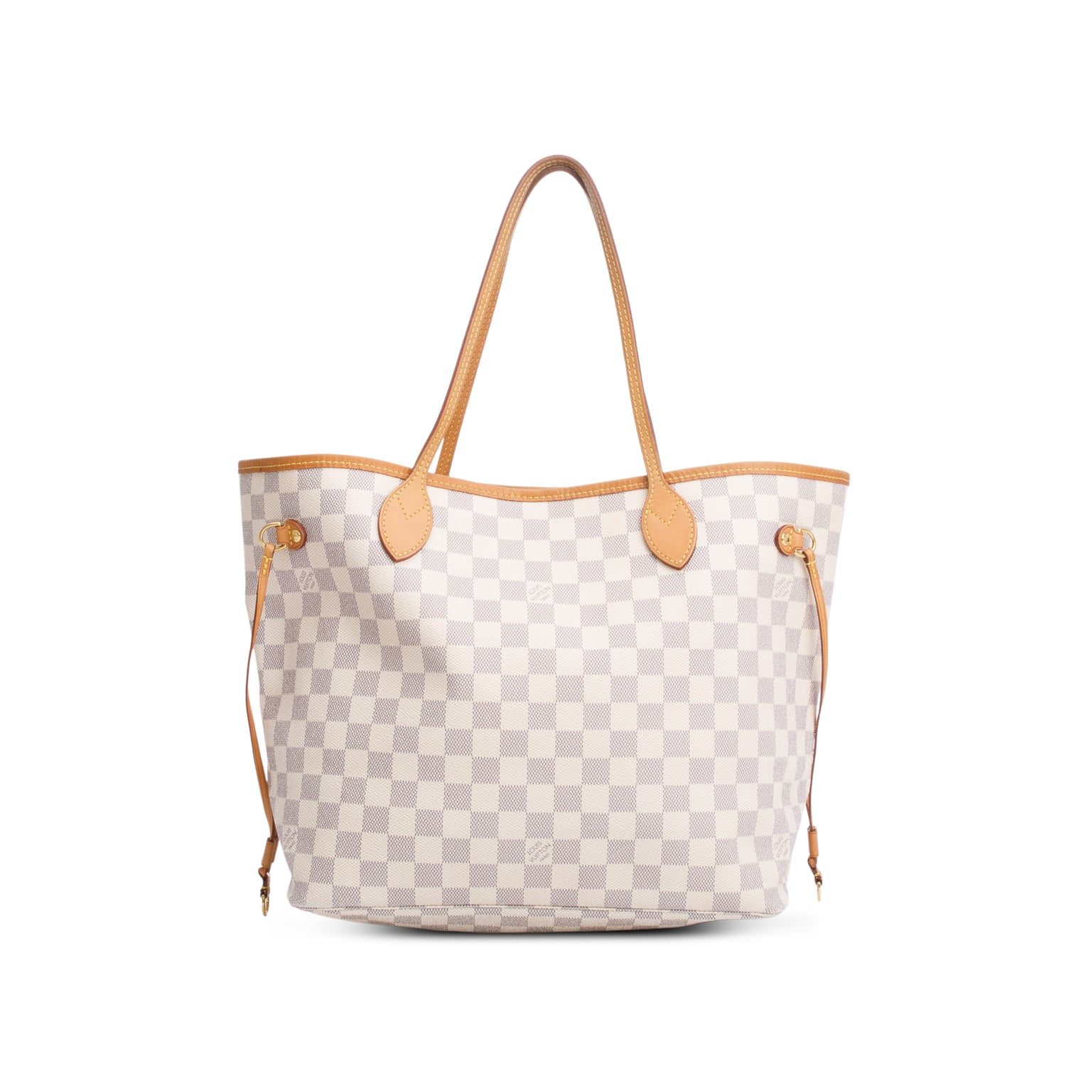 Louis Vuitton Damier Azur Neverfull MM w/ Pouch