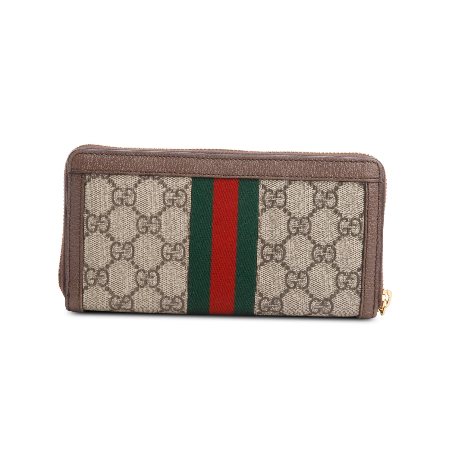 Gucci GG Supreme Web Ophidia Zip Around Wallet w/ Box