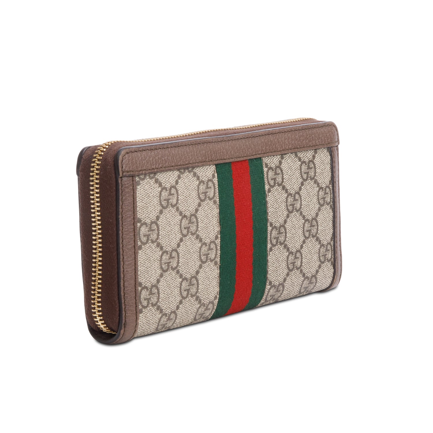 Gucci GG Supreme Web Ophidia Zip Around Wallet w/ Box