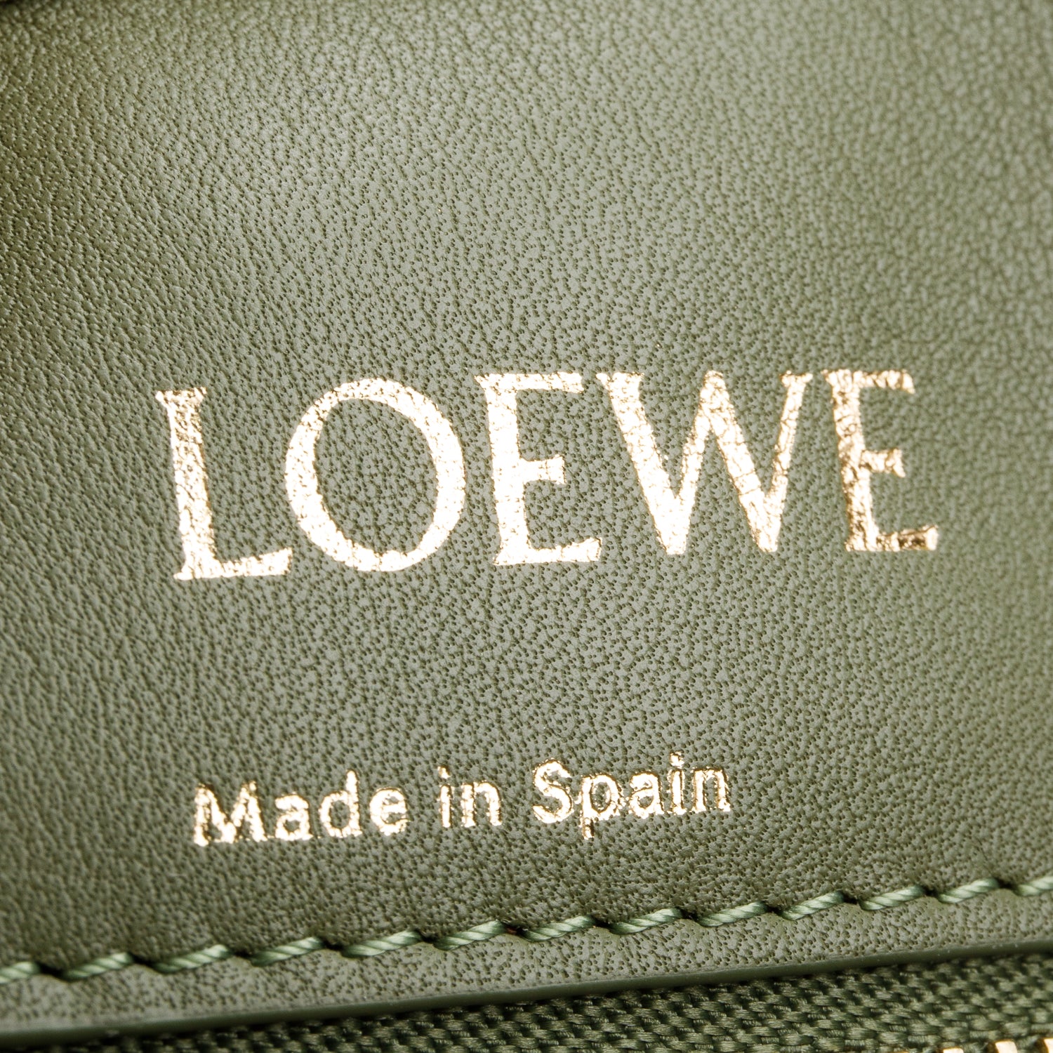 Loewe Green Jacquard Anagram Calfskin Amazona 19 Bag w/ Strap
