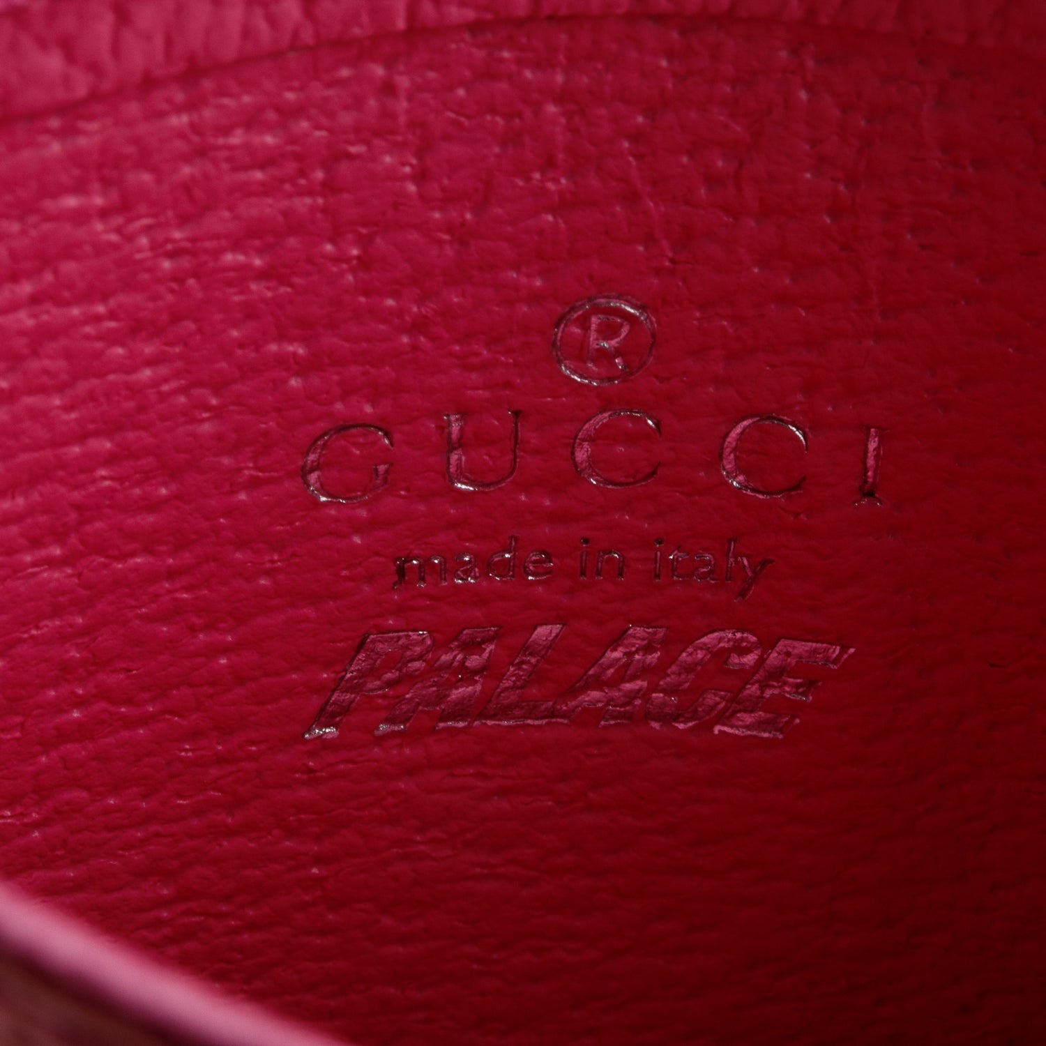 Gucci x Palace Pink GG-P Supreme Monogram Calfskin Card Holder