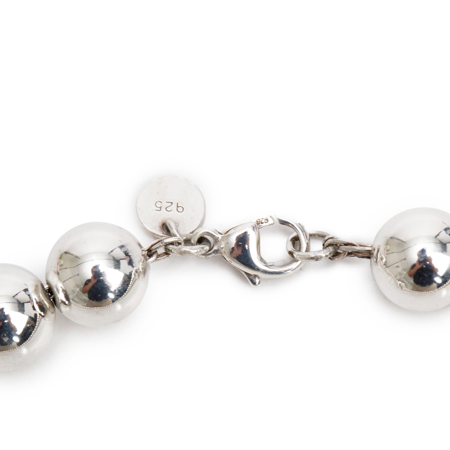 Tiffany & Co. Sterling Silver HardWear Ball Necklace