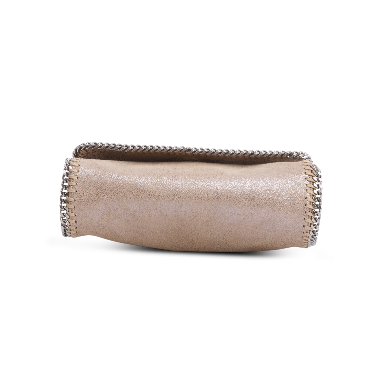 Stella McCartney Metallic Taupe Shaggy Deer Falabella Flap Crossbody Bag
