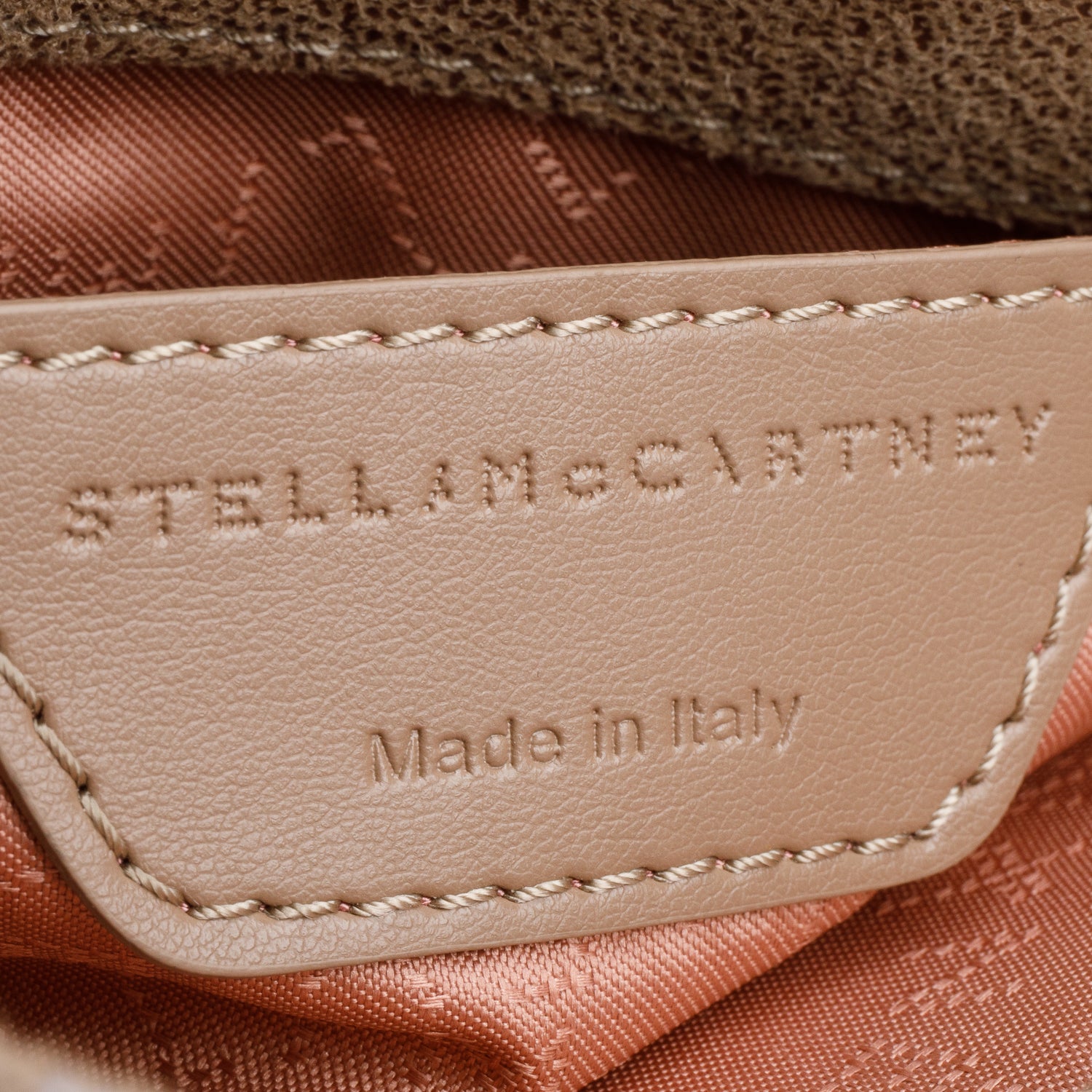 Stella McCartney Metallic Taupe Shaggy Deer Falabella Flap Crossbody Bag