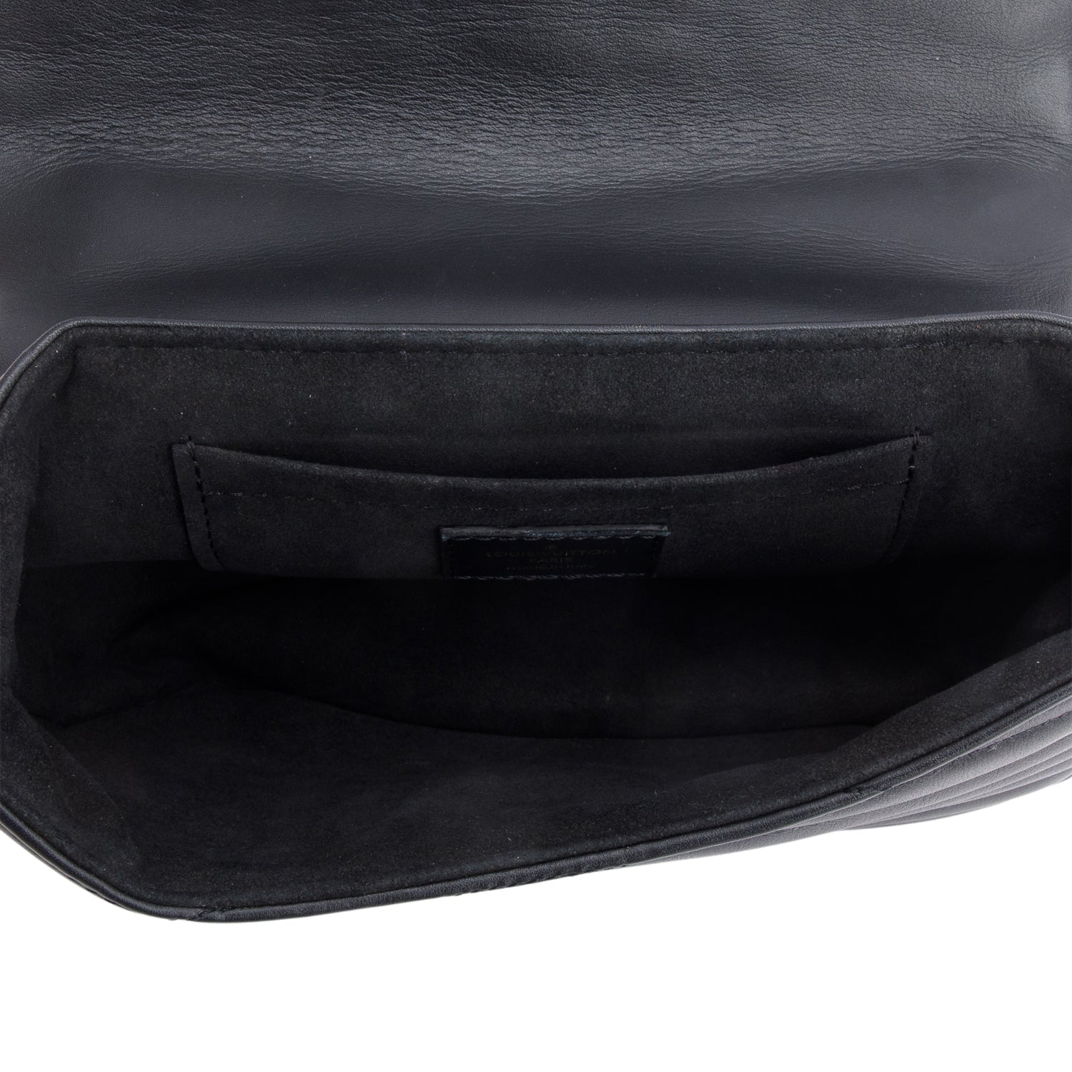Louis Vuitton Black Calfskin New Wave Chain MM Bag