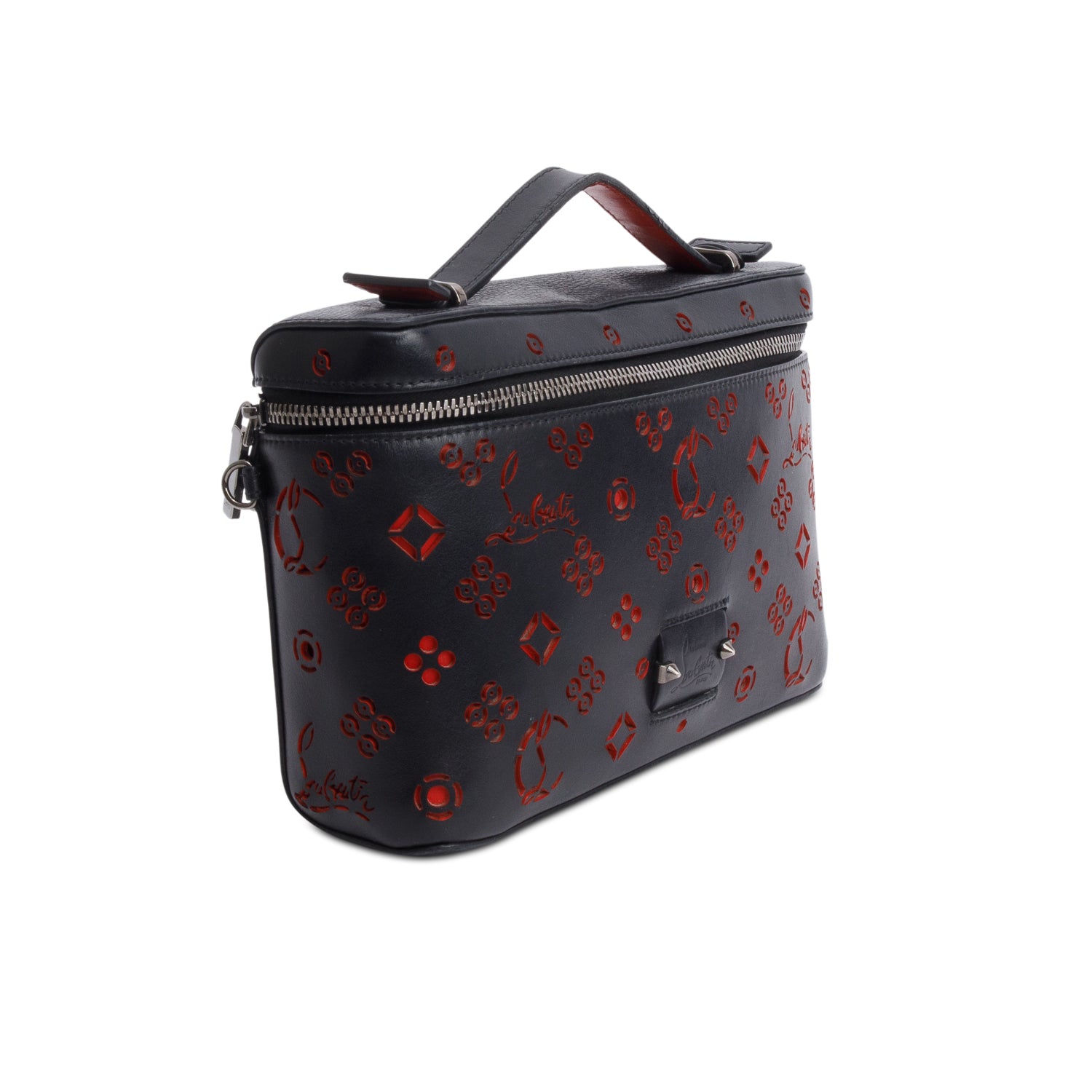 Christian Louboutin Black Calfskin Loubinthesky Kypipouch Messenger Bag