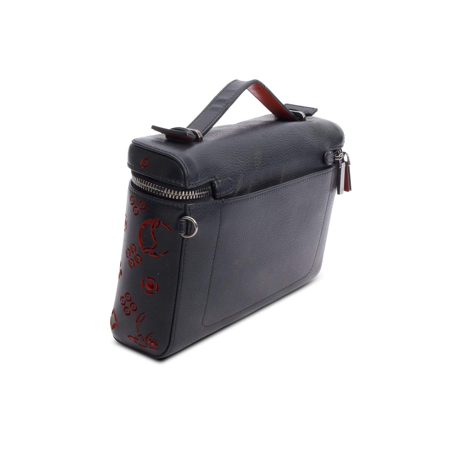 Christian Louboutin Black Calfskin Loubinthesky Kypipouch Messenger Bag