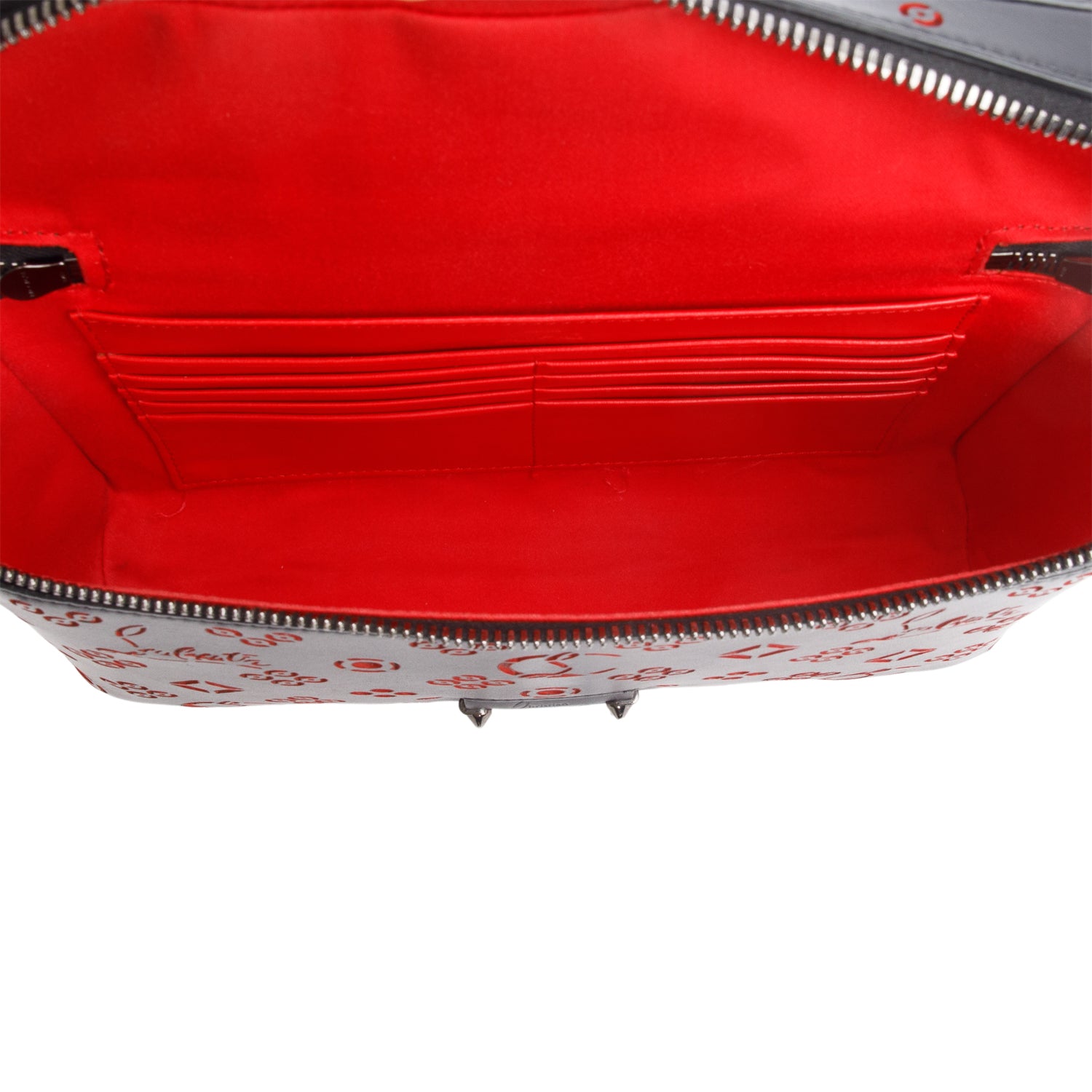 Christian Louboutin Black Calfskin Loubinthesky Kypipouch Messenger Bag