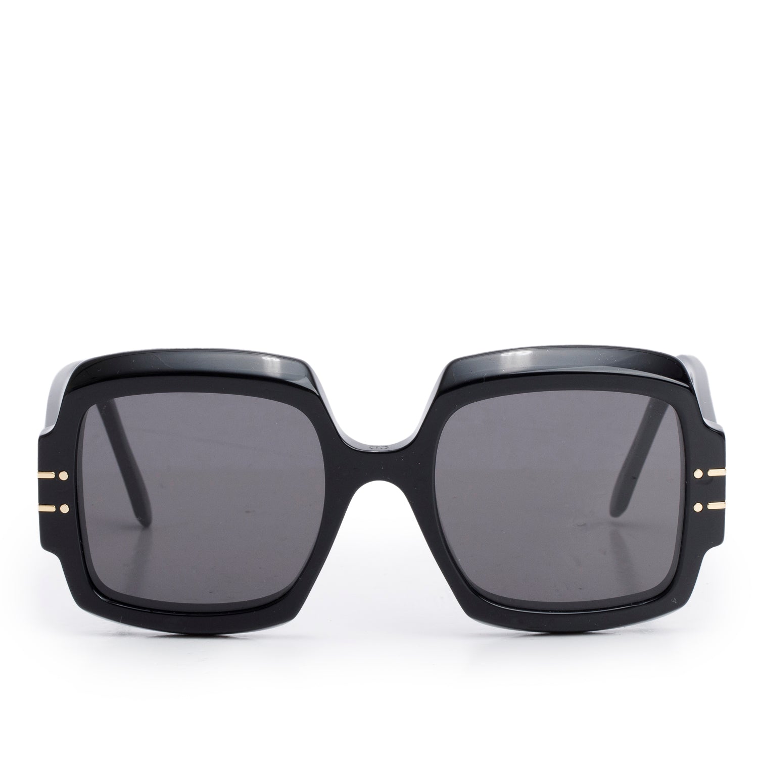 Christian Dior Black Acetate DiorSignature S1U Oversized Sunglasses w/ Box & Case