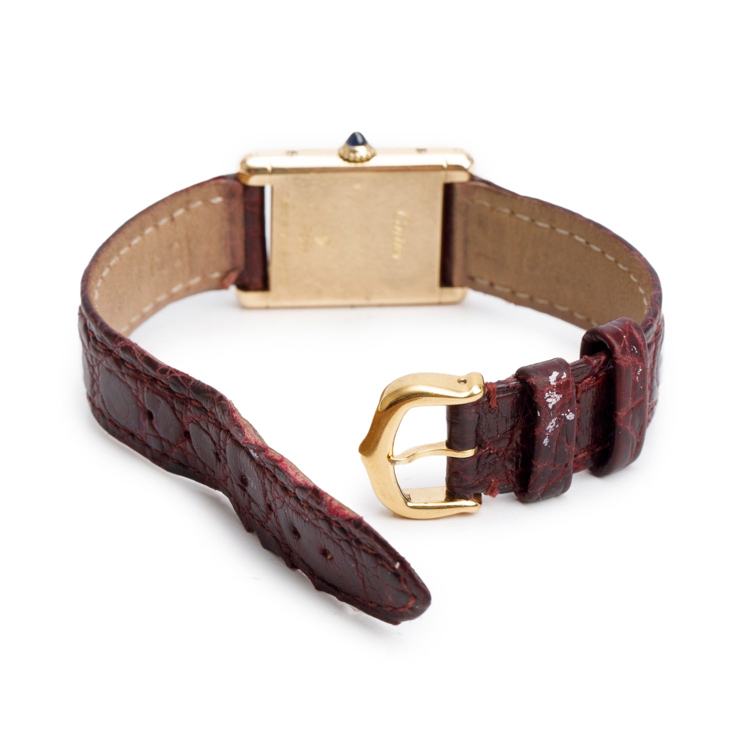 Cartier Vintage 18k Yellow Gold Tank Louis Manual Watch, Small Model