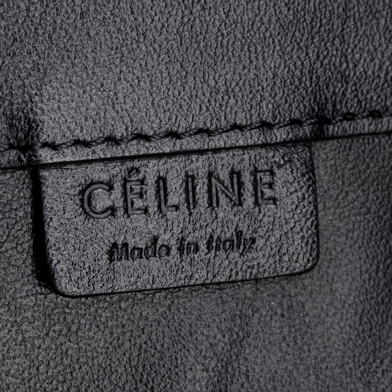 Celine Black Leather Vertical Cabas Large Tote
