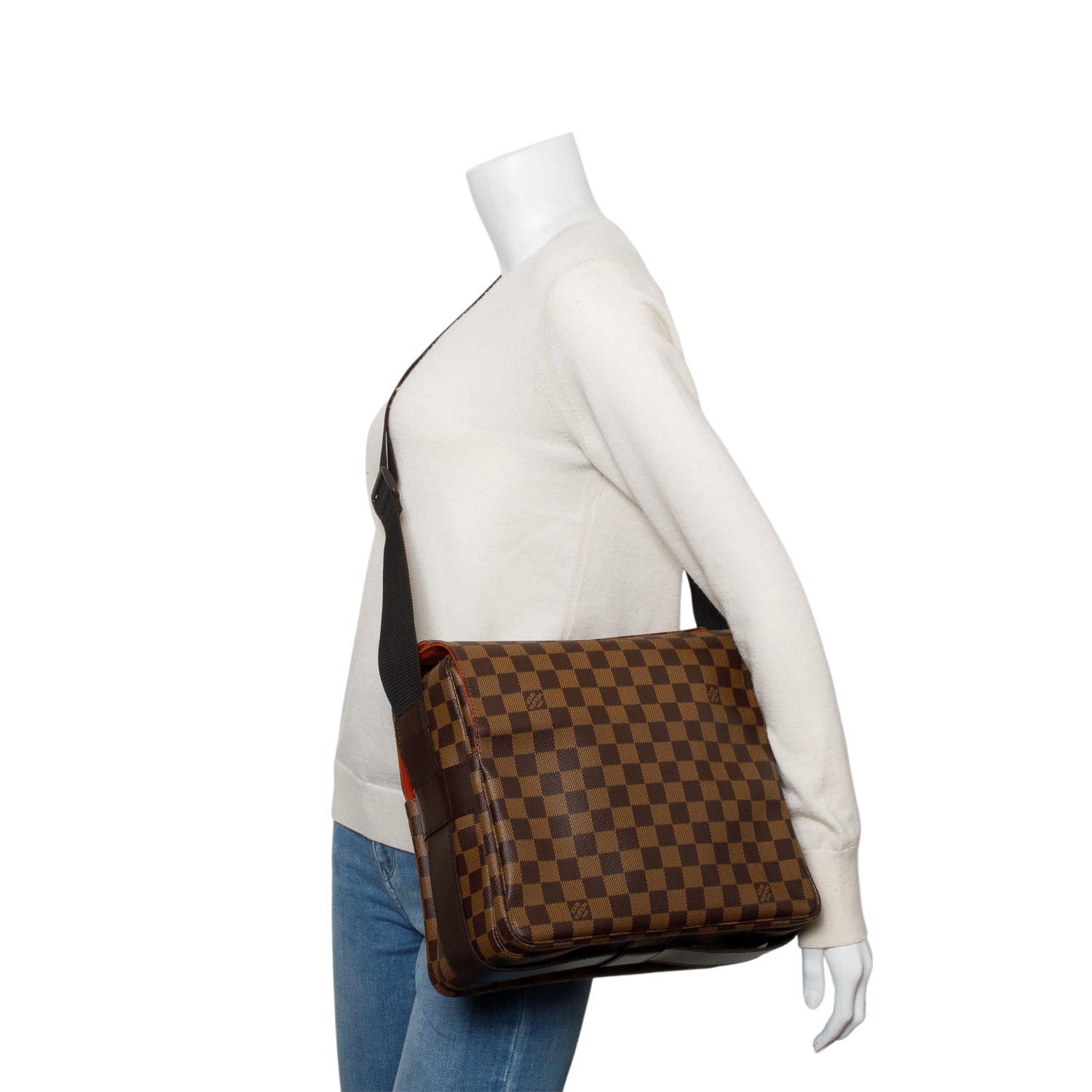 Louis Vuitton Vintage Damier Ebene Naviglio Messenger Bag