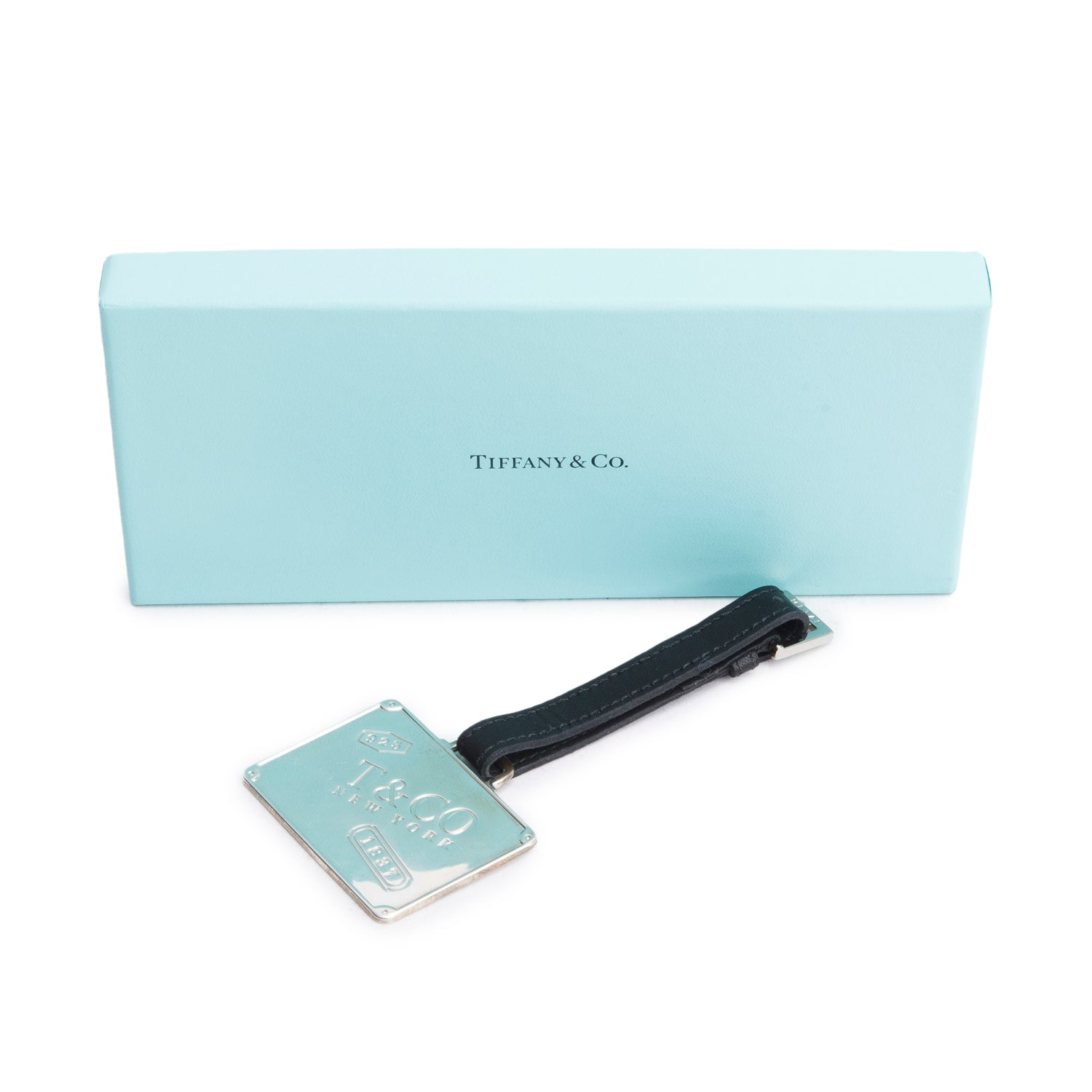Tiffany & Co. Sterling Silver 1837 Luggage Tag w/ Box