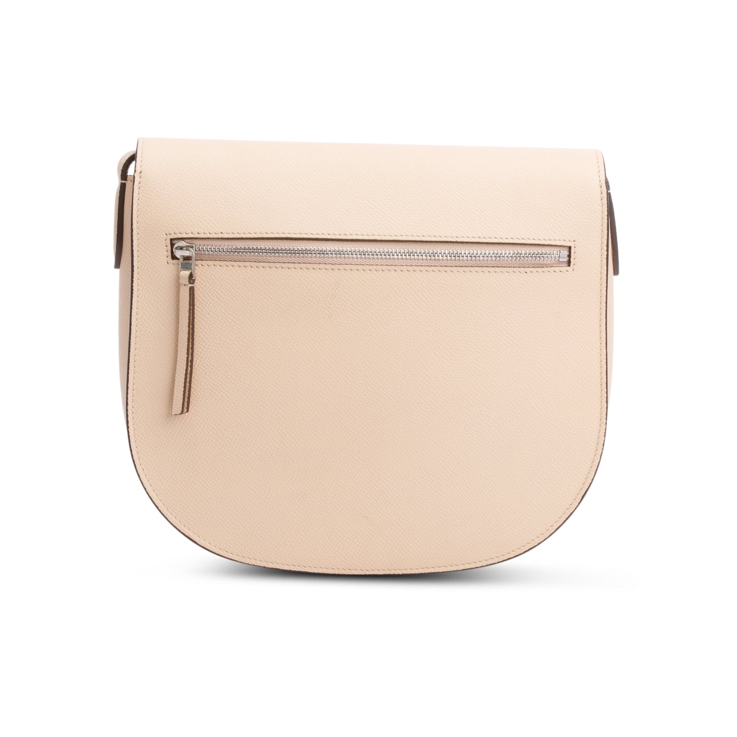 Celine Beige Grained Calfskin Medium Trotteur Crossbody Bag