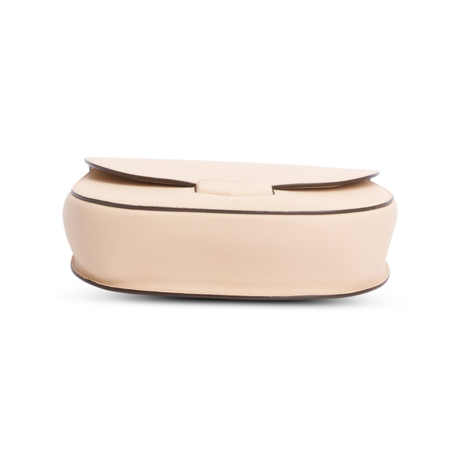 Celine Beige Grained Calfskin Medium Trotteur Crossbody Bag