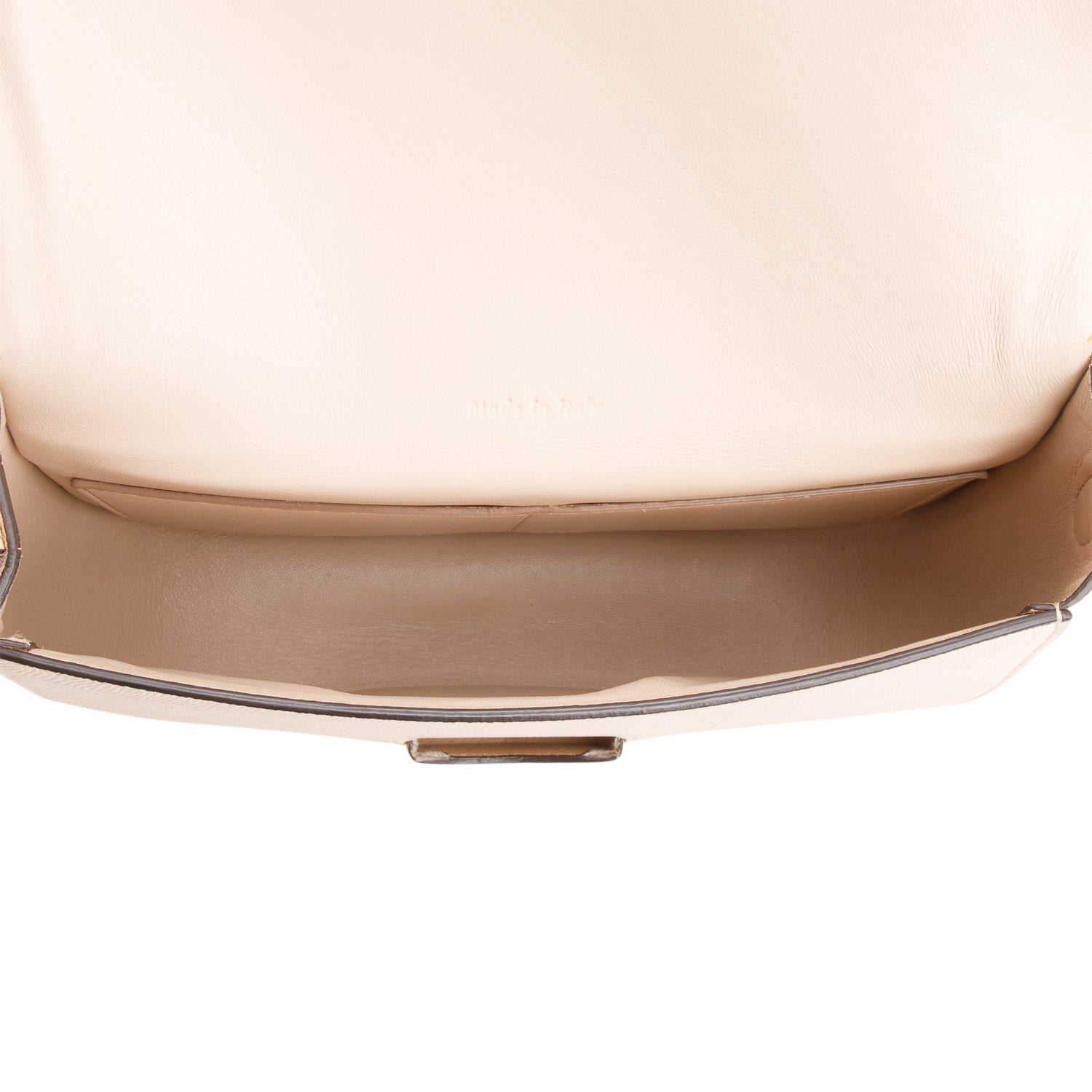 Celine Beige Grained Calfskin Medium Trotteur Crossbody Bag