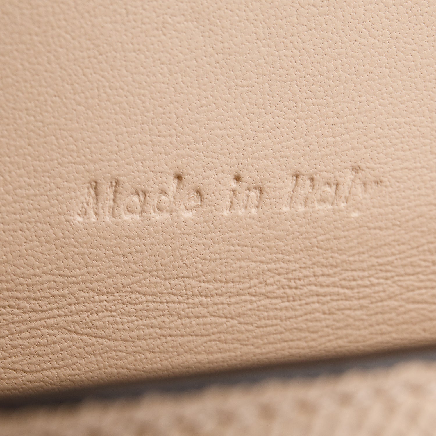 Celine Beige Grained Calfskin Medium Trotteur Crossbody Bag