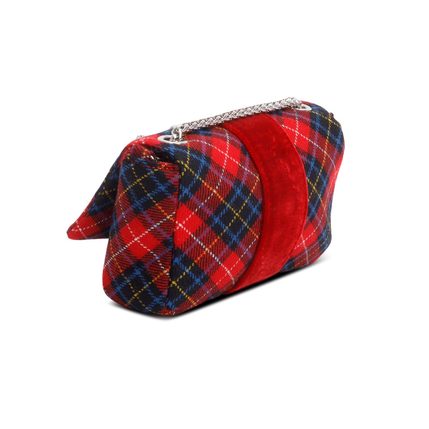 Christian Louboutin Plaid Wool Sweet Charity Crossbody Bag