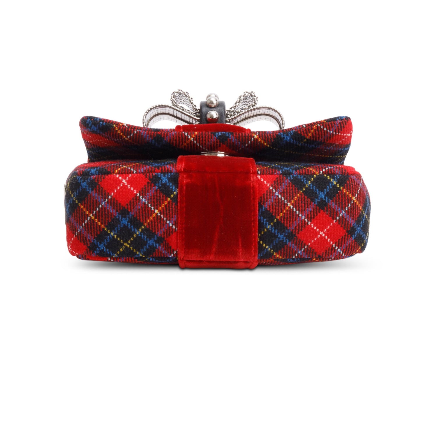 Christian Louboutin Plaid Wool Sweet Charity Crossbody Bag