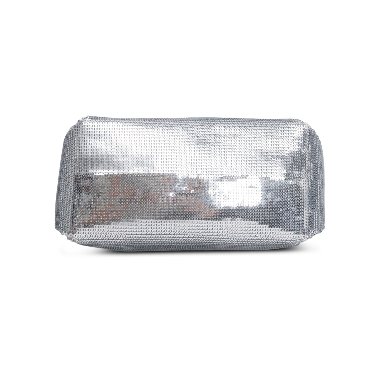 Alexander Wang Silver Sequin Micro Marquess Hand Bag