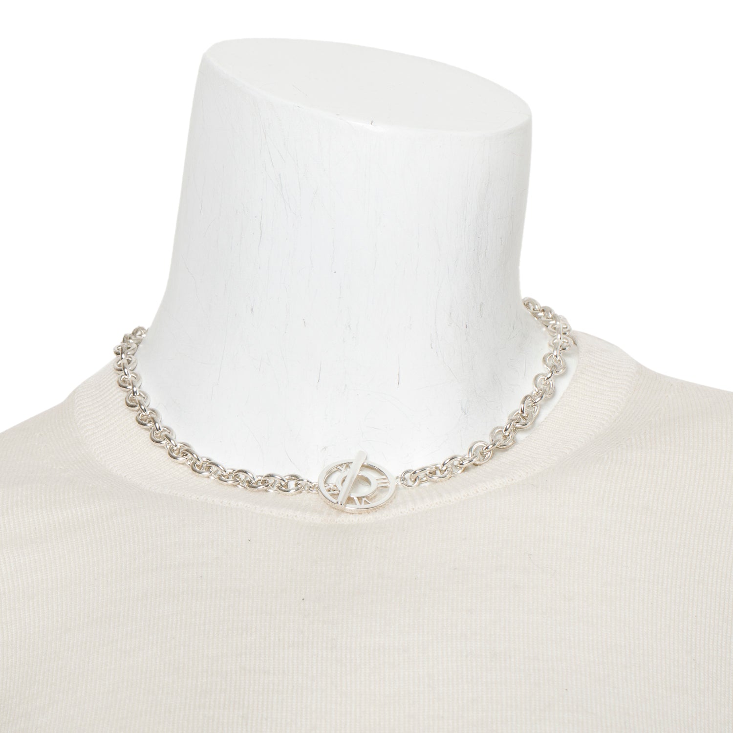 Tiffany & Co. Sterling Silver Atlas Toggle Necklace