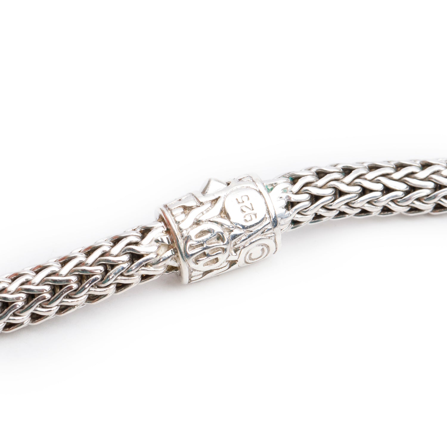 John Hardy Sterling Silver Diamond 5 MM Icon Chain Necklace