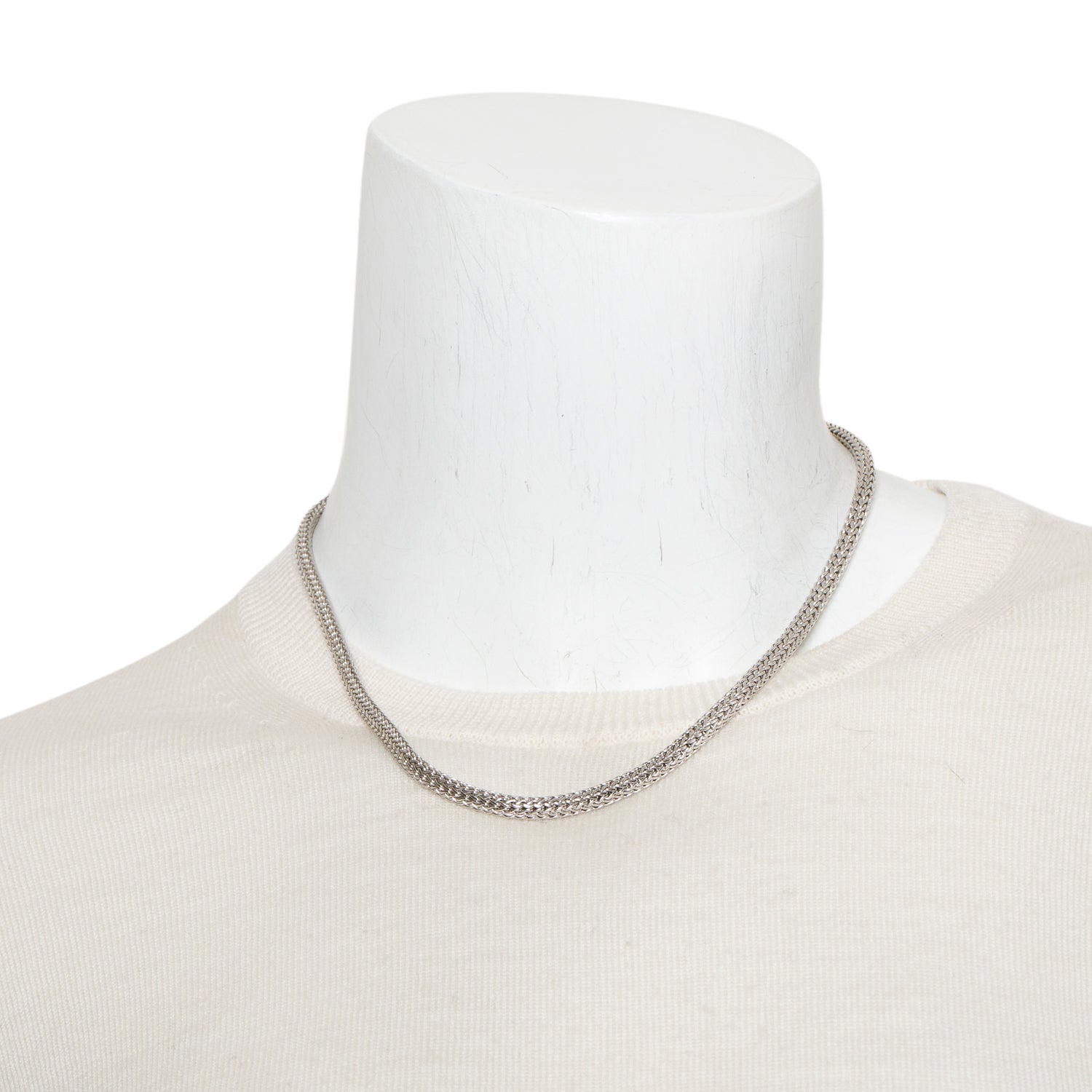 John Hardy Sterling Silver Diamond 5 MM Icon Chain Necklace