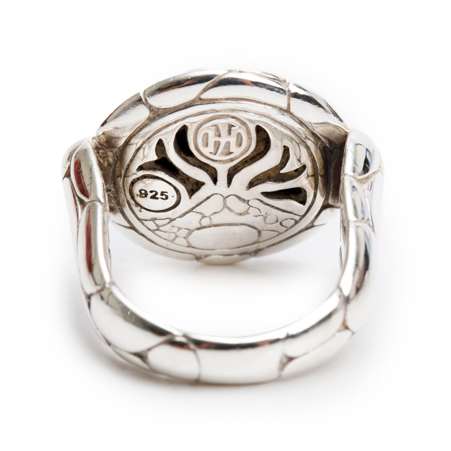 John Hardy Sterling Silver Sapphire Kali Cocktail Ring, Size 7