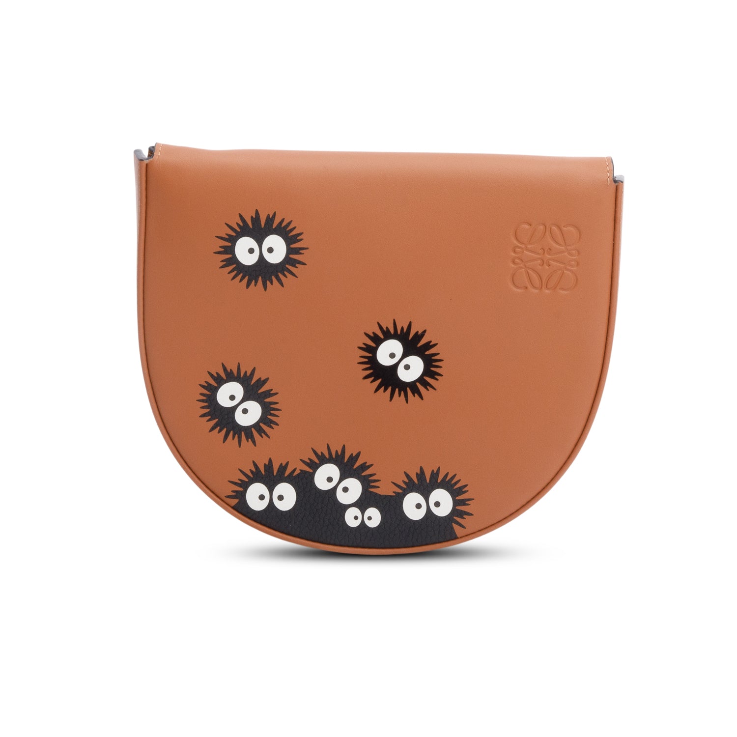 Loewe x Studio Ghibli Brown Leather Small Heel Pouch