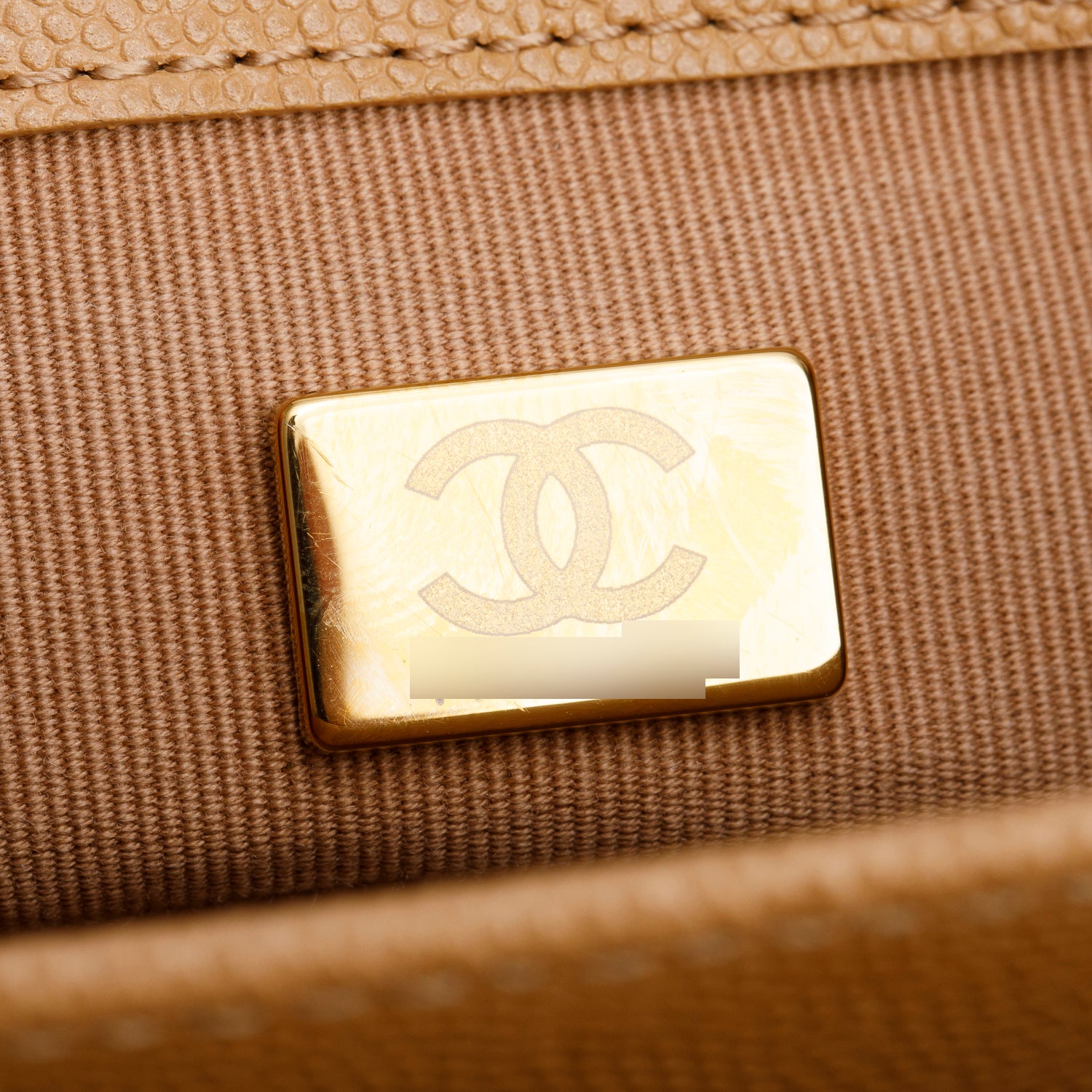 Chanel 2021 Beige Caviar Mini Messenger Bag w/ Box & Receipt