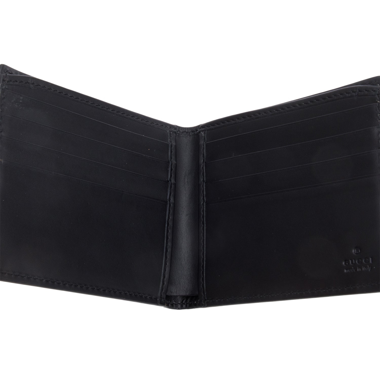 Gucci Beige GG Supreme Snake Print Bifold Wallet