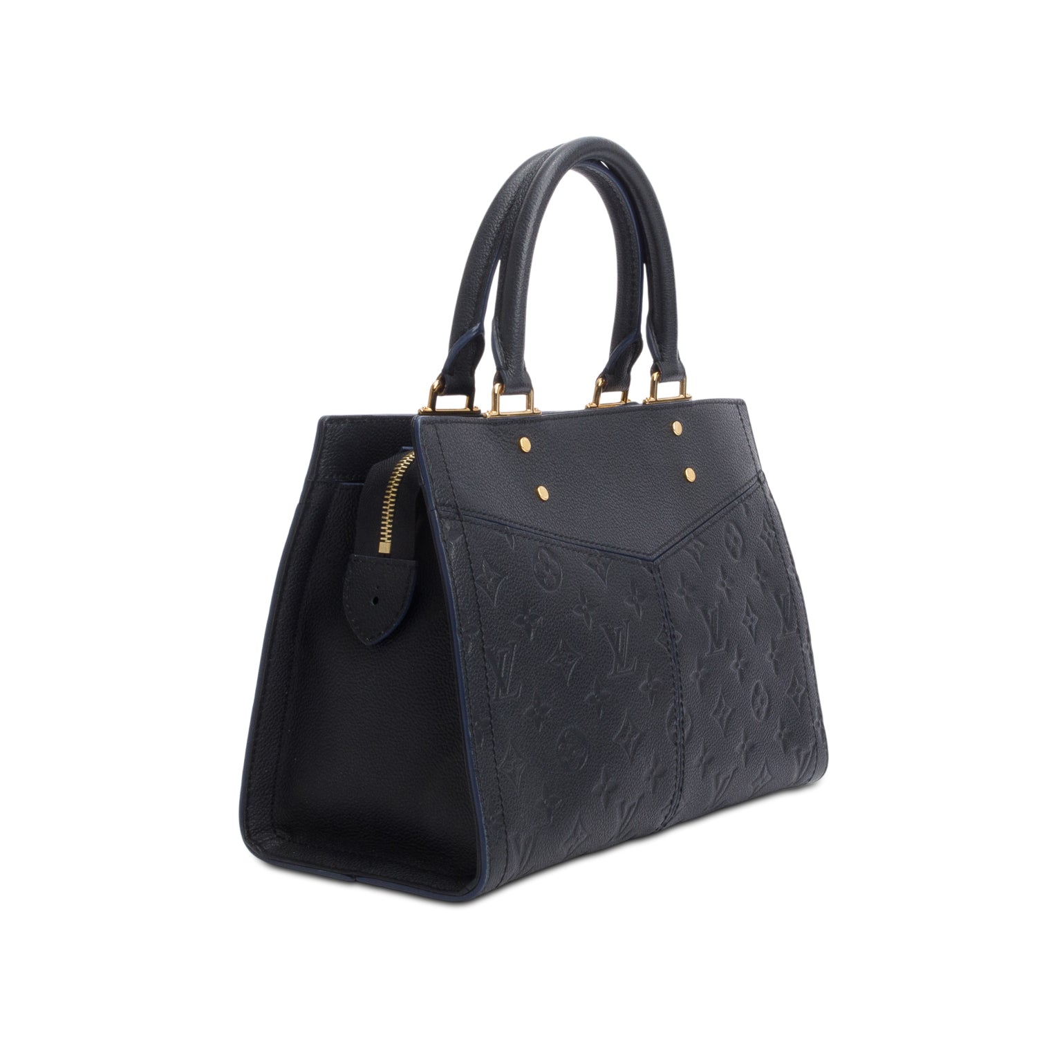 Louis Vuitton Navy Leather Empreinte Sully PM w/ Strap