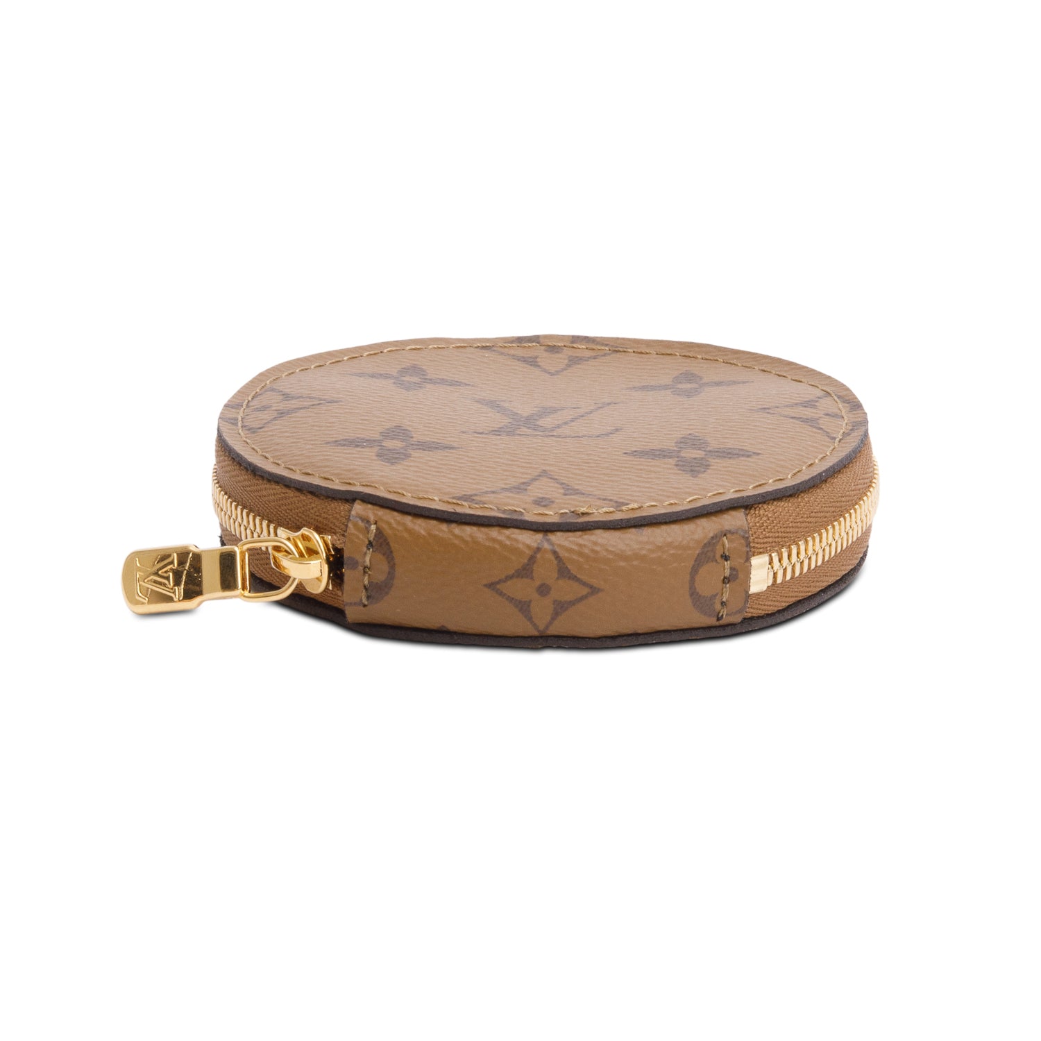 Louis Vuitton 2025 Black Nylon Jacquard Bandouliere w/ Zip Round Coin Purse, Box & Receipt