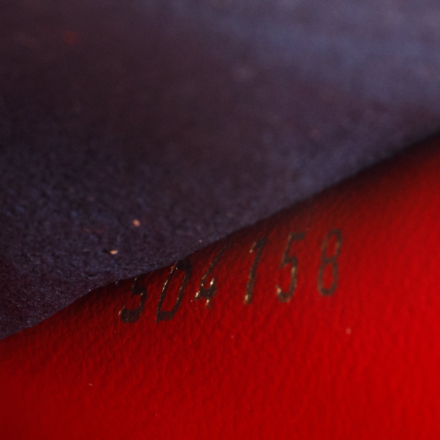 Louis Vuitton Navy/Red Empreinte Leather Double Zip Pochette w/ Strap, Box and Receipt