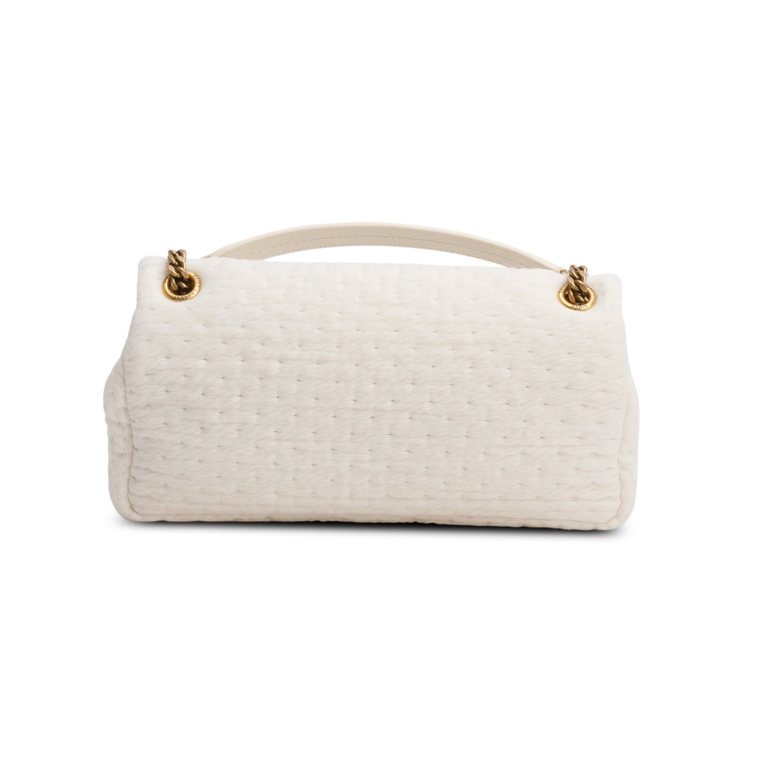 Saint Laurent 2023 White Organza Small Calypso Bag