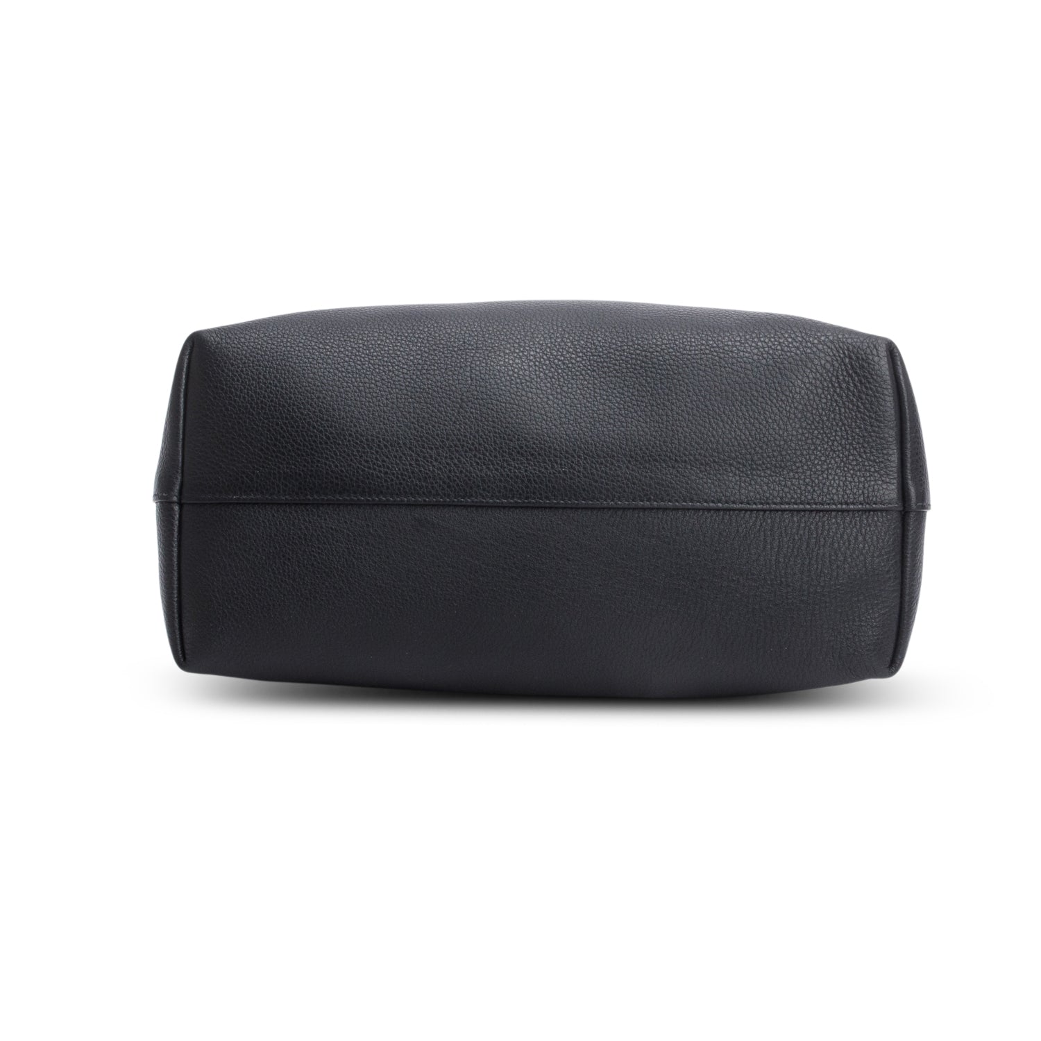 Prada Black Vitello Daino Small Zip Tote w/ Strap